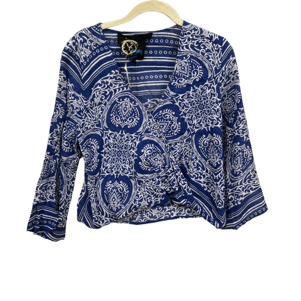 BRAND NEW Planet Blue Hayley Top in Indigo Scarf